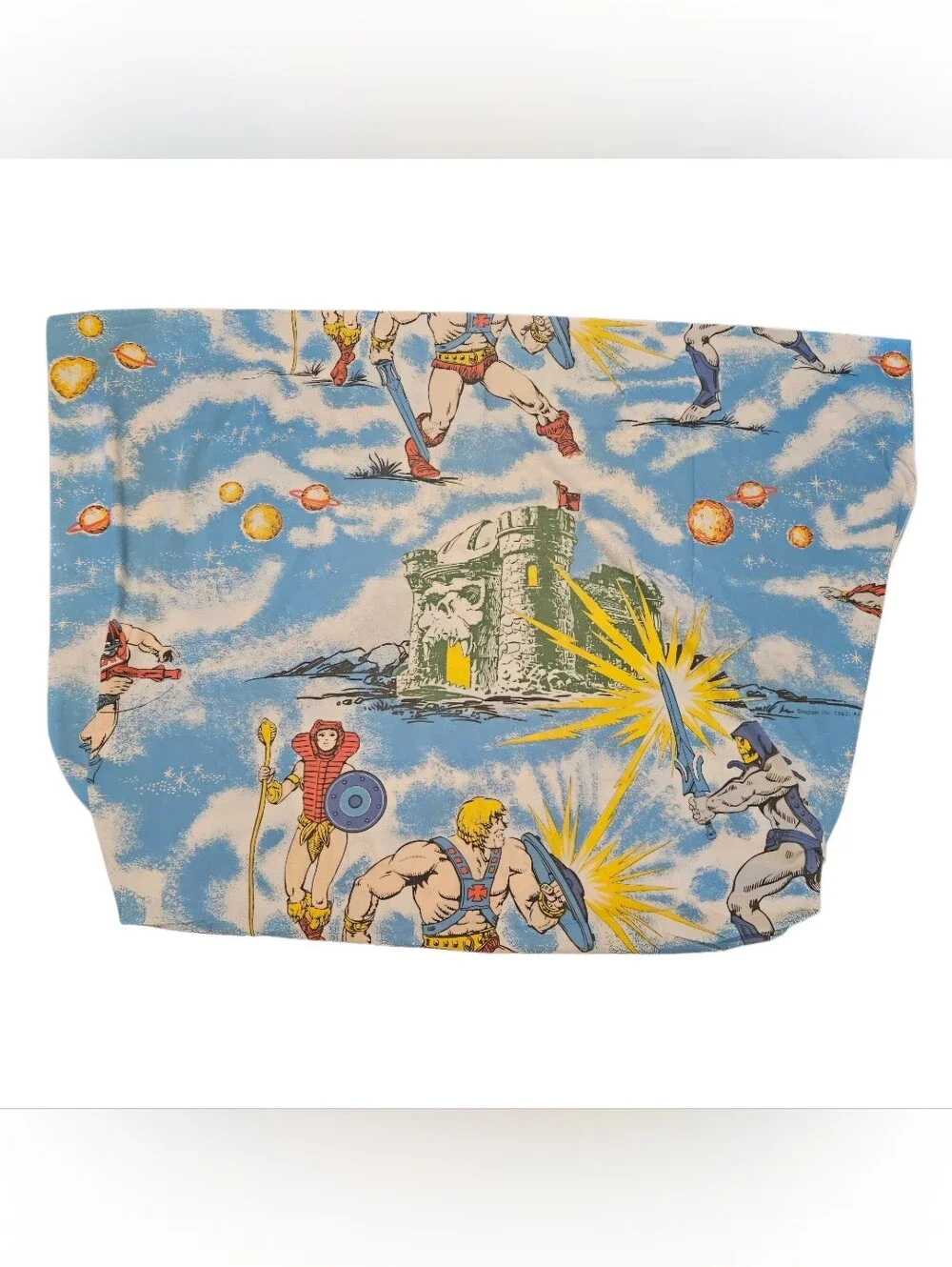 Vintage 1983 MOTU He Man Skeletor Masters Of The Universe Twin Fitted Sheet